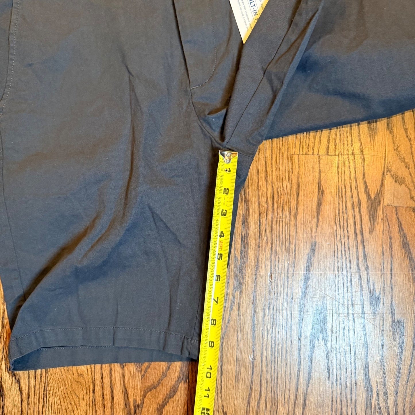 Old Navy Ultimate Slim Built-In Flex Chino Shorts 32 Charcoal Gray NWT