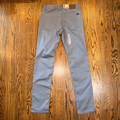 Prana Bridger Jean Slim Fit Straight Leg Stretch Denim 30x34 Gravel Grey NWT