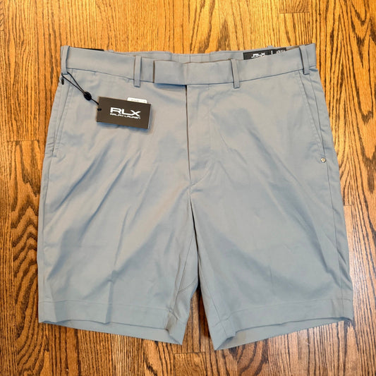 RLX Ralph Lauren Tailored Fit Golf Shorts Performance Wicking 36 Gray