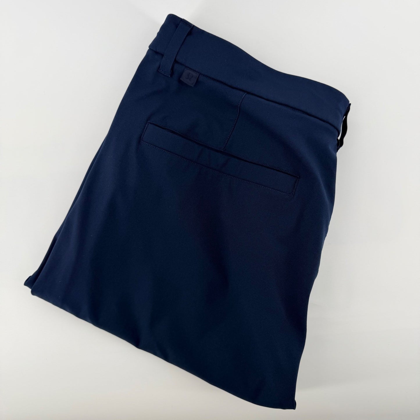 Lululemon Commission Slim Fit Pant Warpstreme Navy Blue Tech Chino 33 x 31
