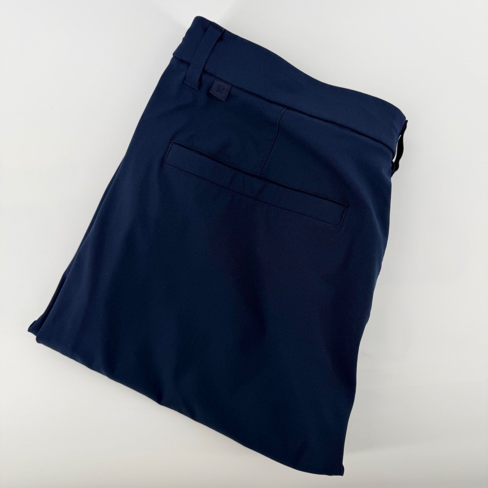 Lululemon Commission Slim Fit Pant Warpstreme Navy Blue Tech Chino 33 x 31