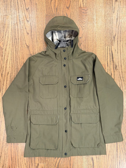 Penfield Kasson 80/20 Women's S Down Jacket Hooded in Green Fleece Lined
