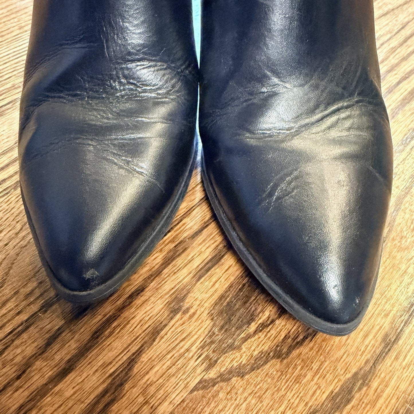 Michael Kors Gemma Leather Ankle Boot Charcoal Size 6
