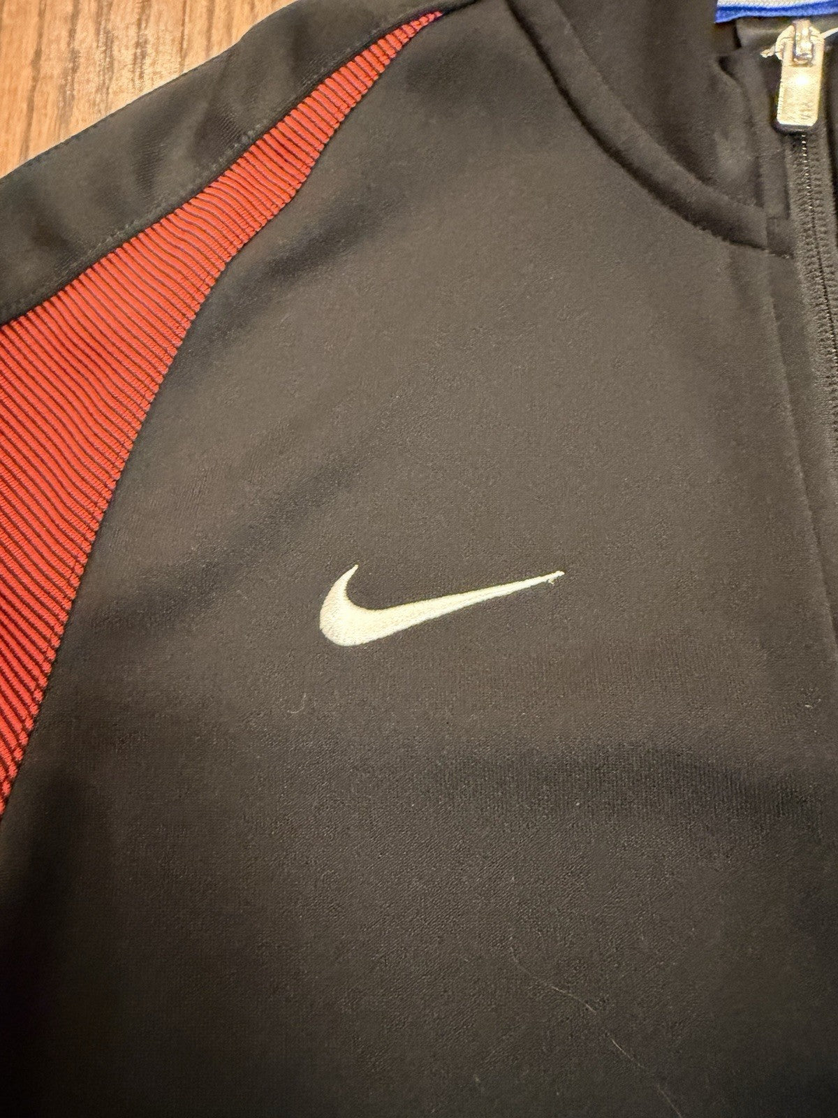 Nike USA Soccer Training Jacket Black Red Blue Full Zip Men’s Small