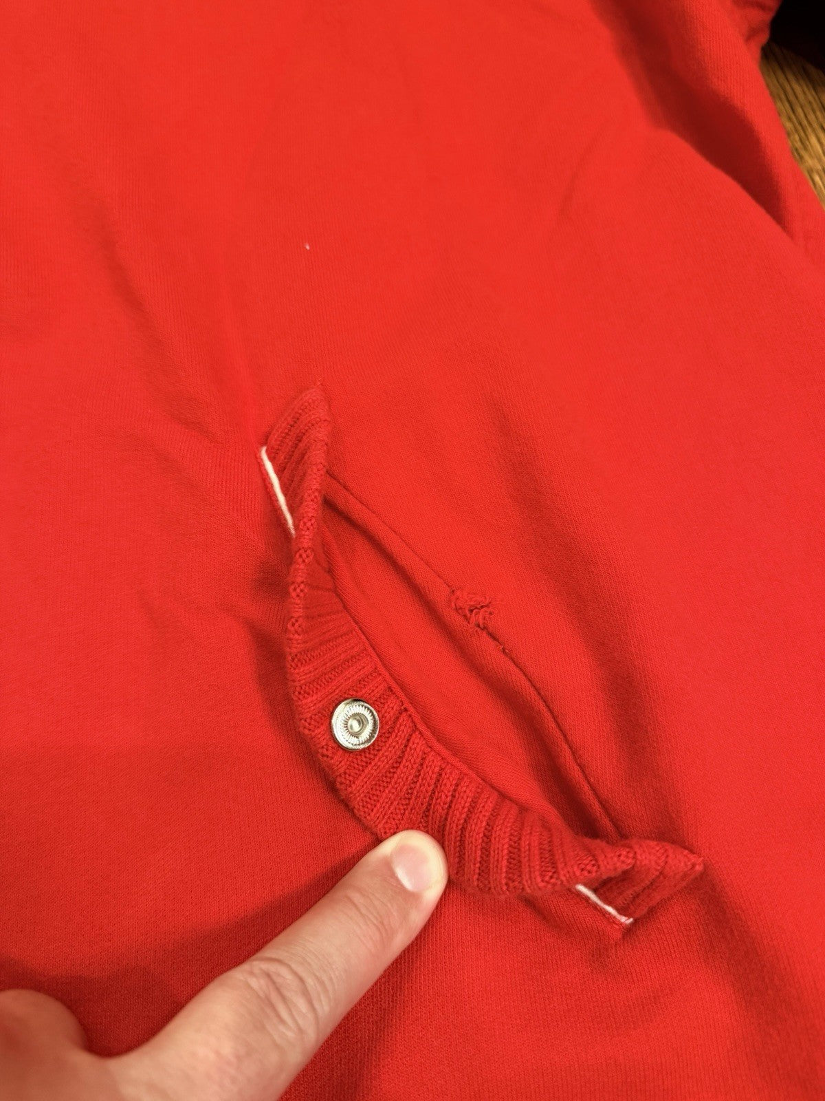 Lauren Jeans Co Ralph Lauren Sweater Womens Large Red Full Zip Hoodie XXXL
