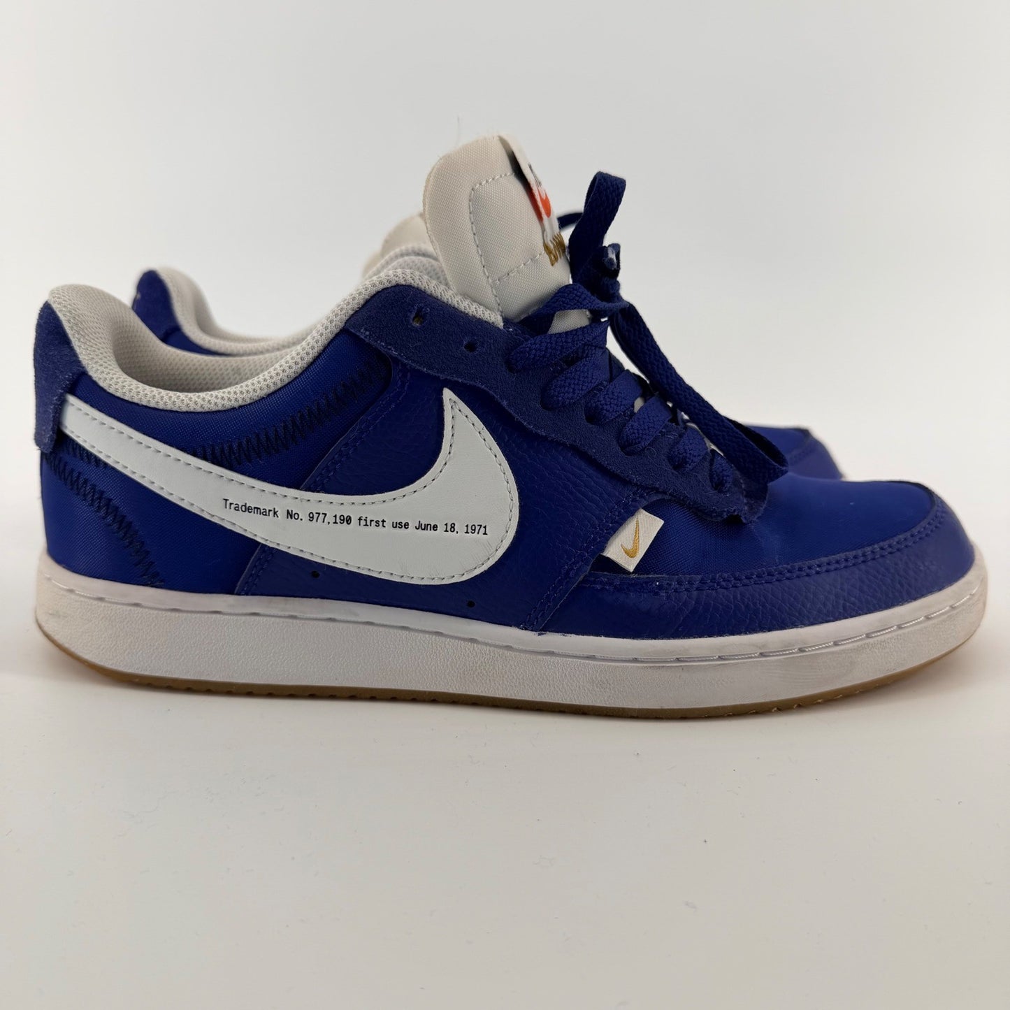 Nike Court Vision Low First Use 50th Anniversary Blue White Gum 8.5 Mens