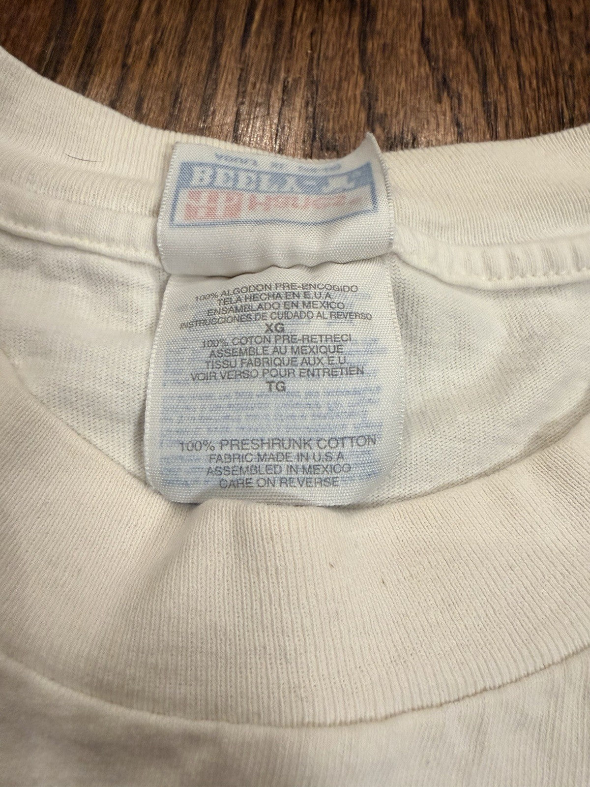 Vintage 90s NēV 1997 Basic T-Shirt Single Stitch White Size XL