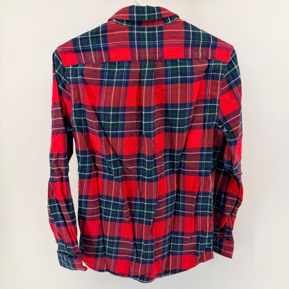 Vineyard Vines Plaid Button Down Shirt Red Green Holiday Tartan Large L