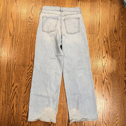 Old Navy High Rise WOW Wide Leg San Catarina Light Blue Denim Jeans Womens 6