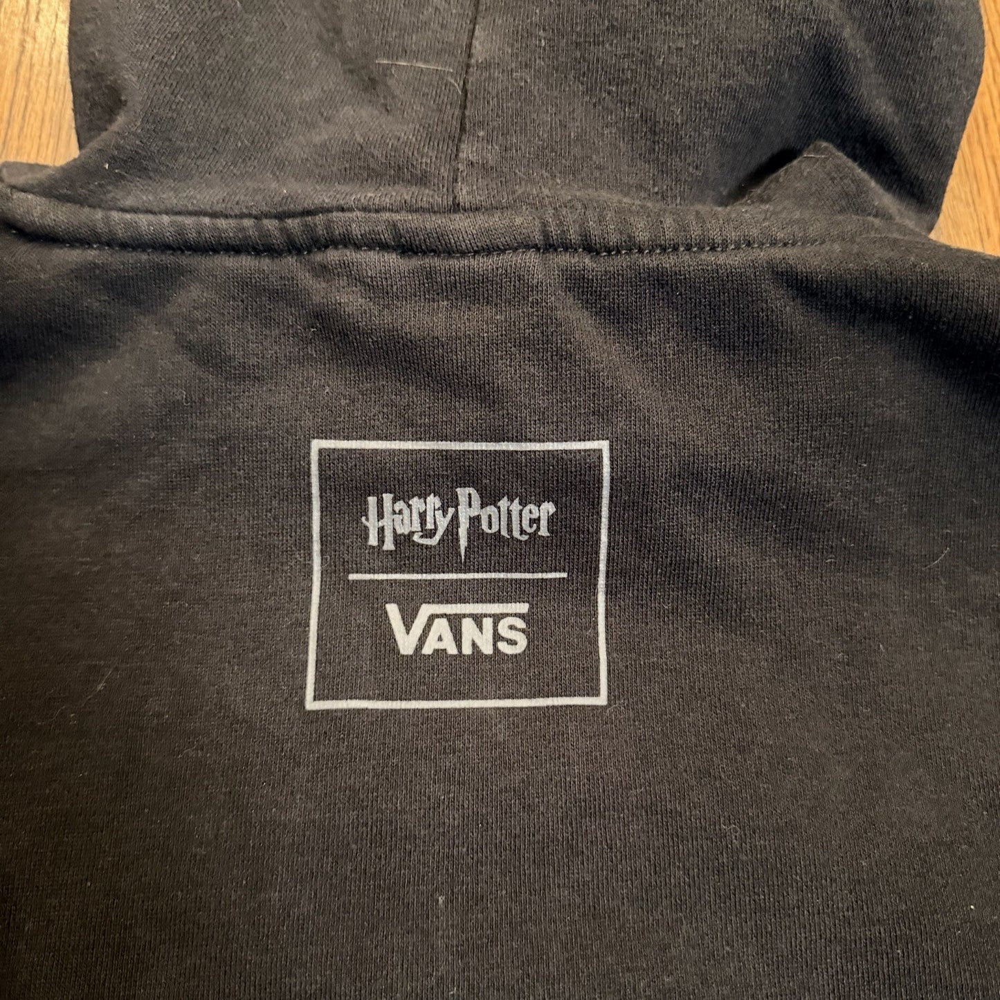 Vans Harry Potter Morsmordre Hoodie Womens Size S Front Pocket Pullover Black 3M