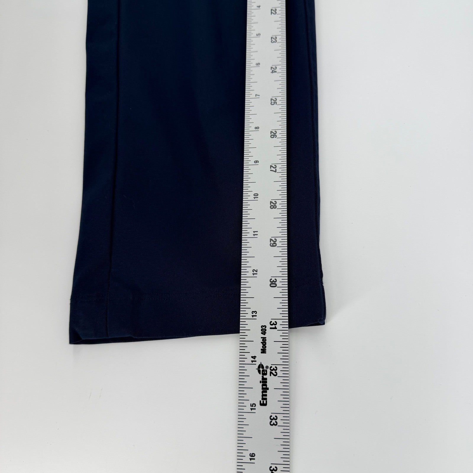 Lululemon Commission Slim Fit Pant Warpstreme Navy Blue Tech Chino 33 x 31
