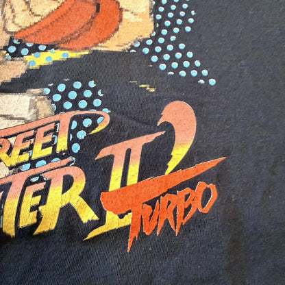 Street Fighter Mens T Shirt Black XL Ryu Ken Chun-Li Graphic Tee
