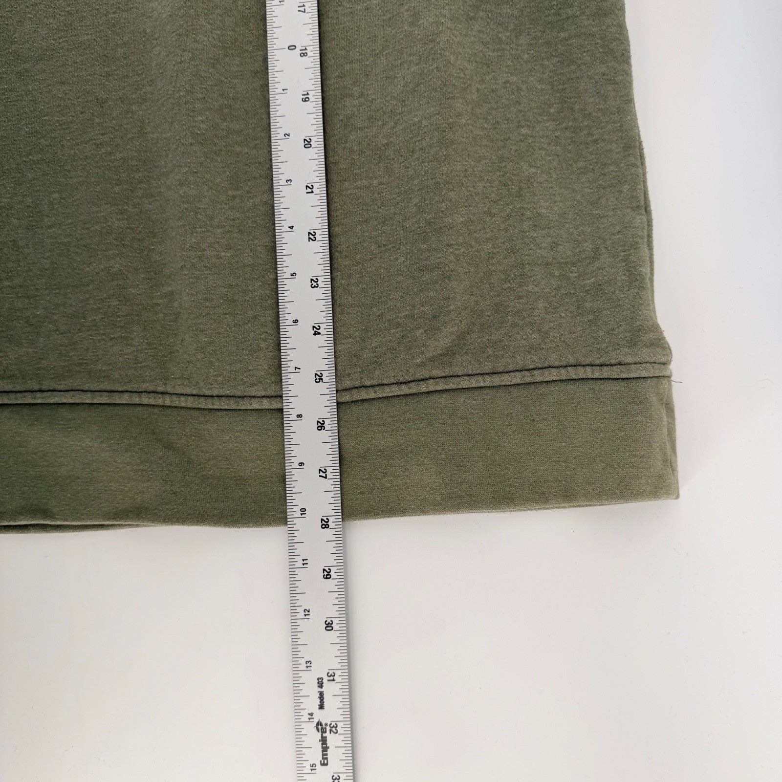 Orvis Quarter Zip Pullover Sweatshirt Fly Fishing Logo XXL Olive Green Heather