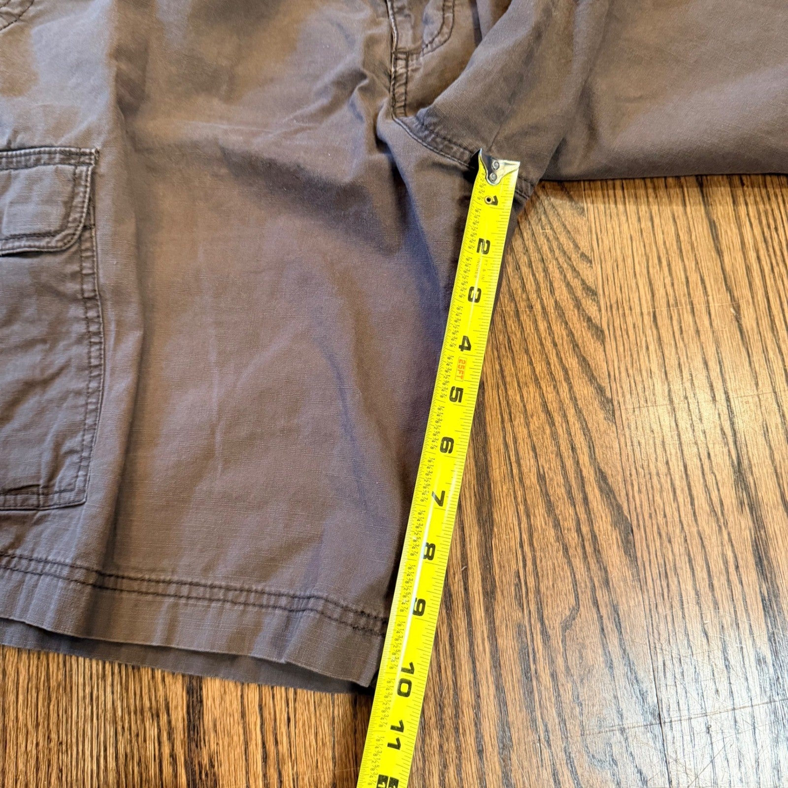 Dockers Mens Cargo Shorts Ripstop Cotton Multi Pocket Size 34 Brown
