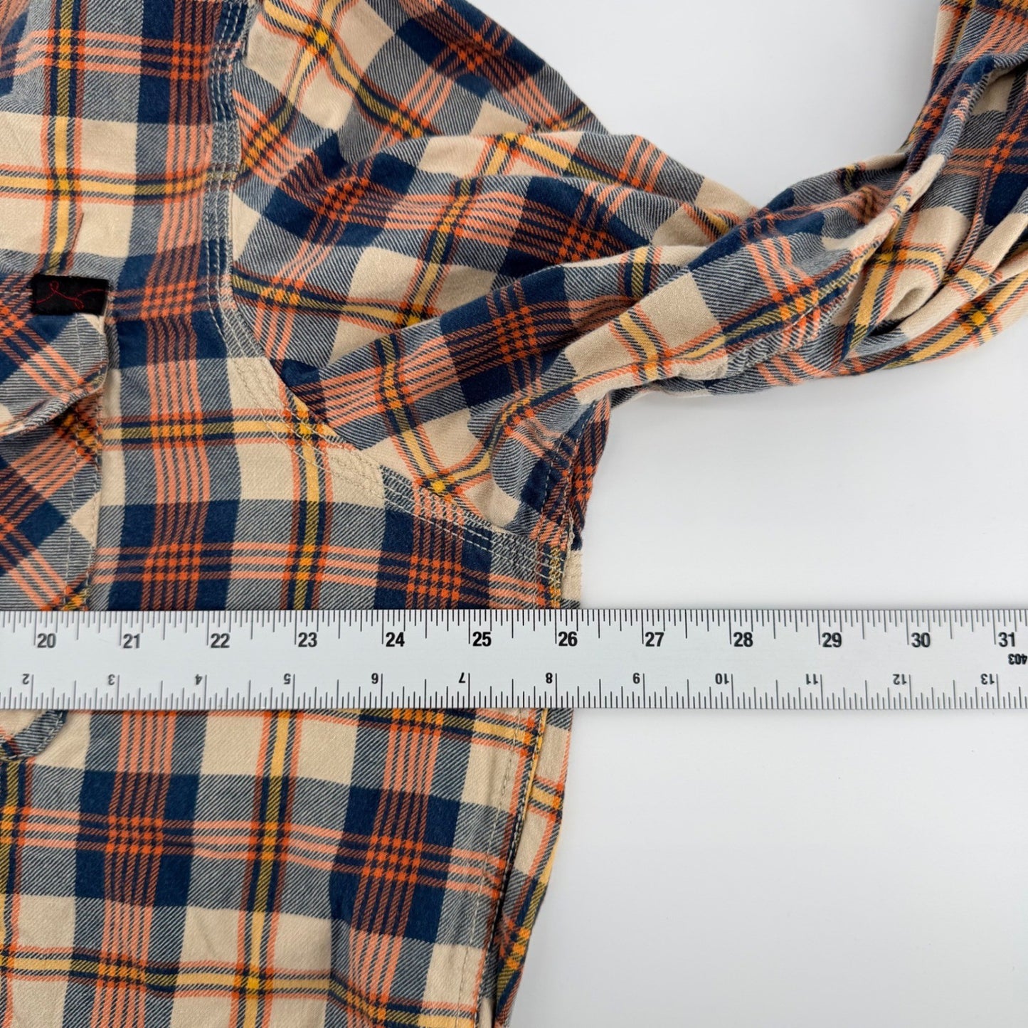 LRG Lng Wovens Plaid Button Down Shirt Long Sleeve Streetwear 3XL Blue Orange