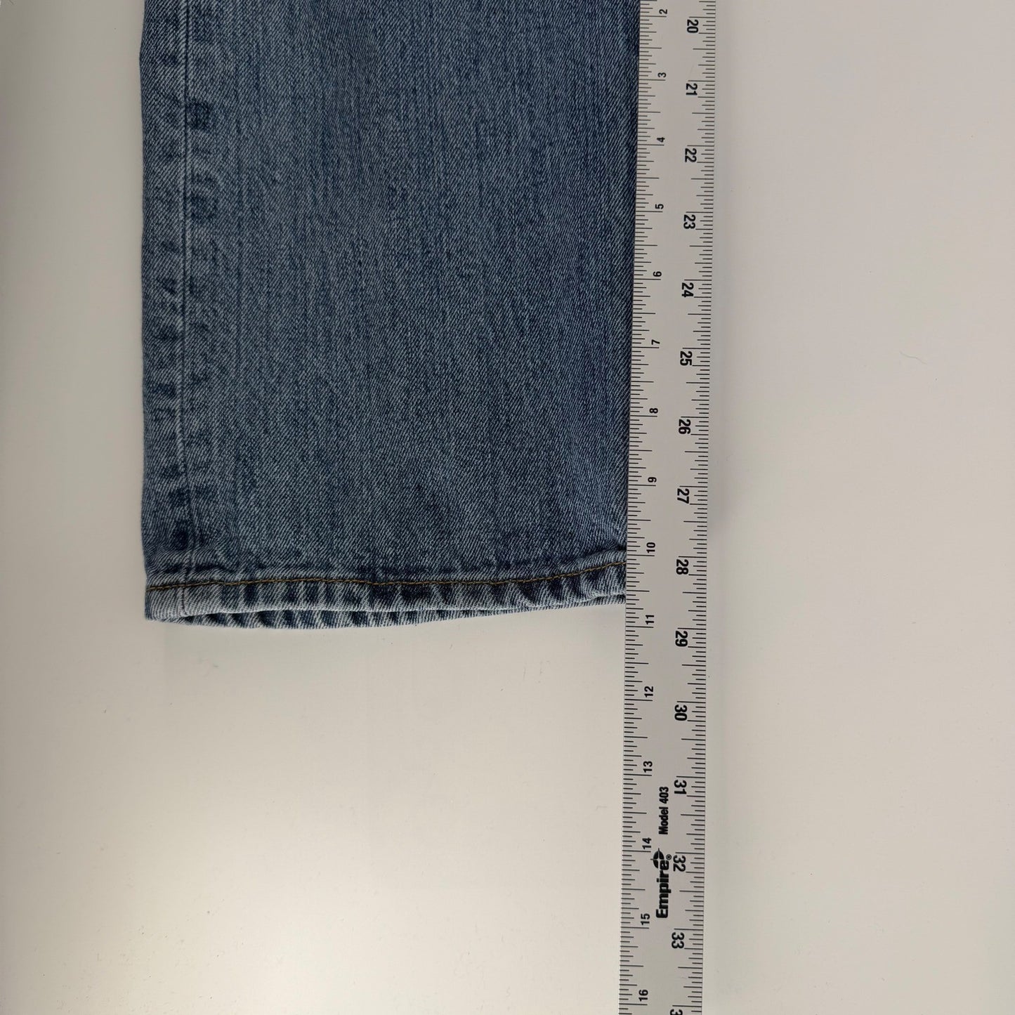 Levi's 501 Original Fit Straight Leg Button Fly Jeans 34x29 Blue Medium Wash