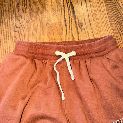 Nike Retro Logo Fleece Joggers Sweatpants Youth XL Brown Rust Collegiate