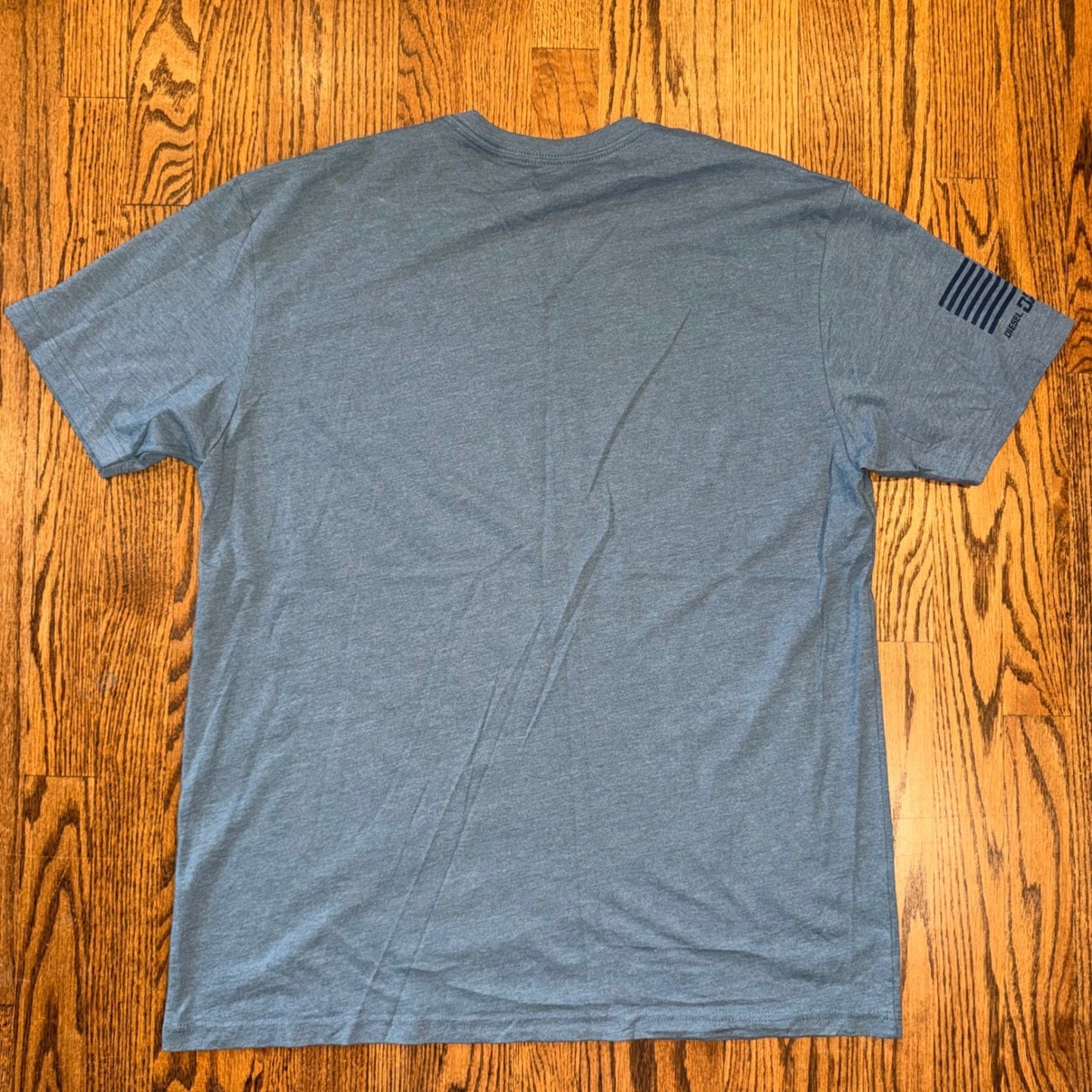 Diesel Power Gear DPG Logo Graphic T-Shirt American Flag XL Blue