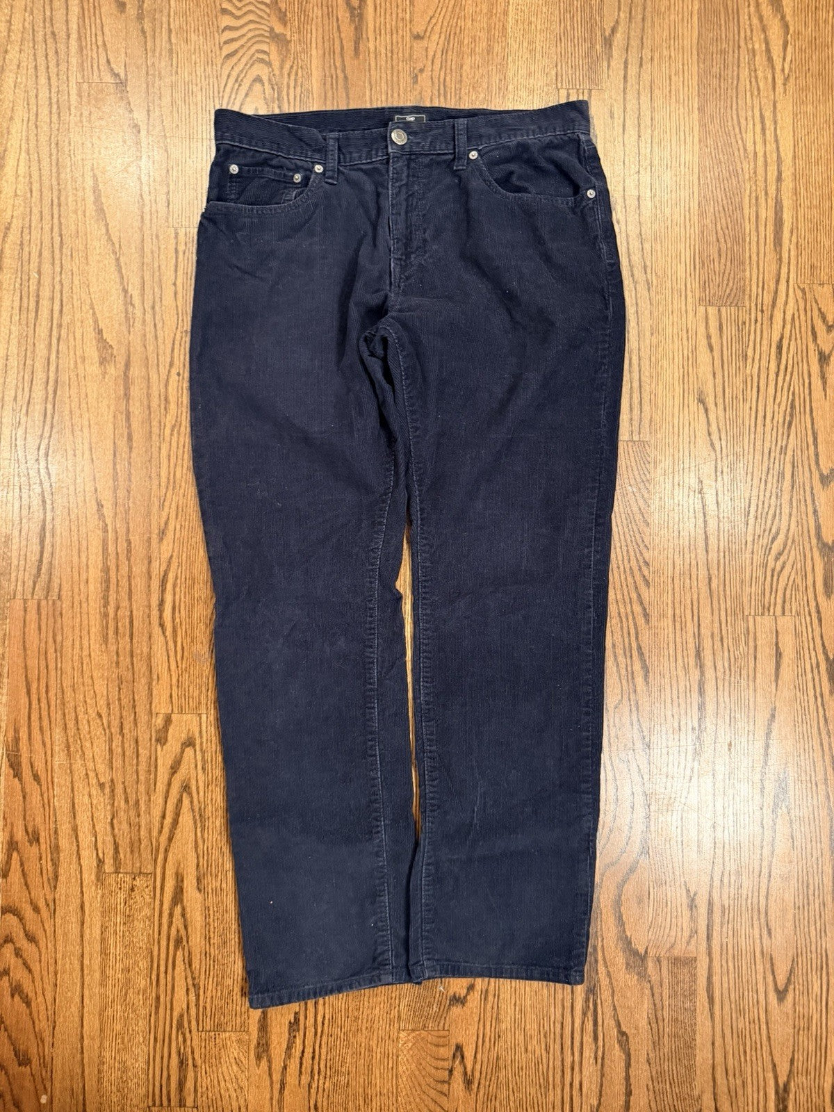 Gap Corduroy Pants Mens Size 34x32 Navy Straight Leg 2000s