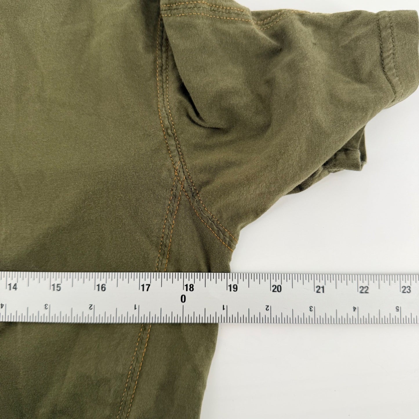 KUHL Wildfibre Polo Shirt Mens Medium Olive Green Organic Cotton Hiking 7242