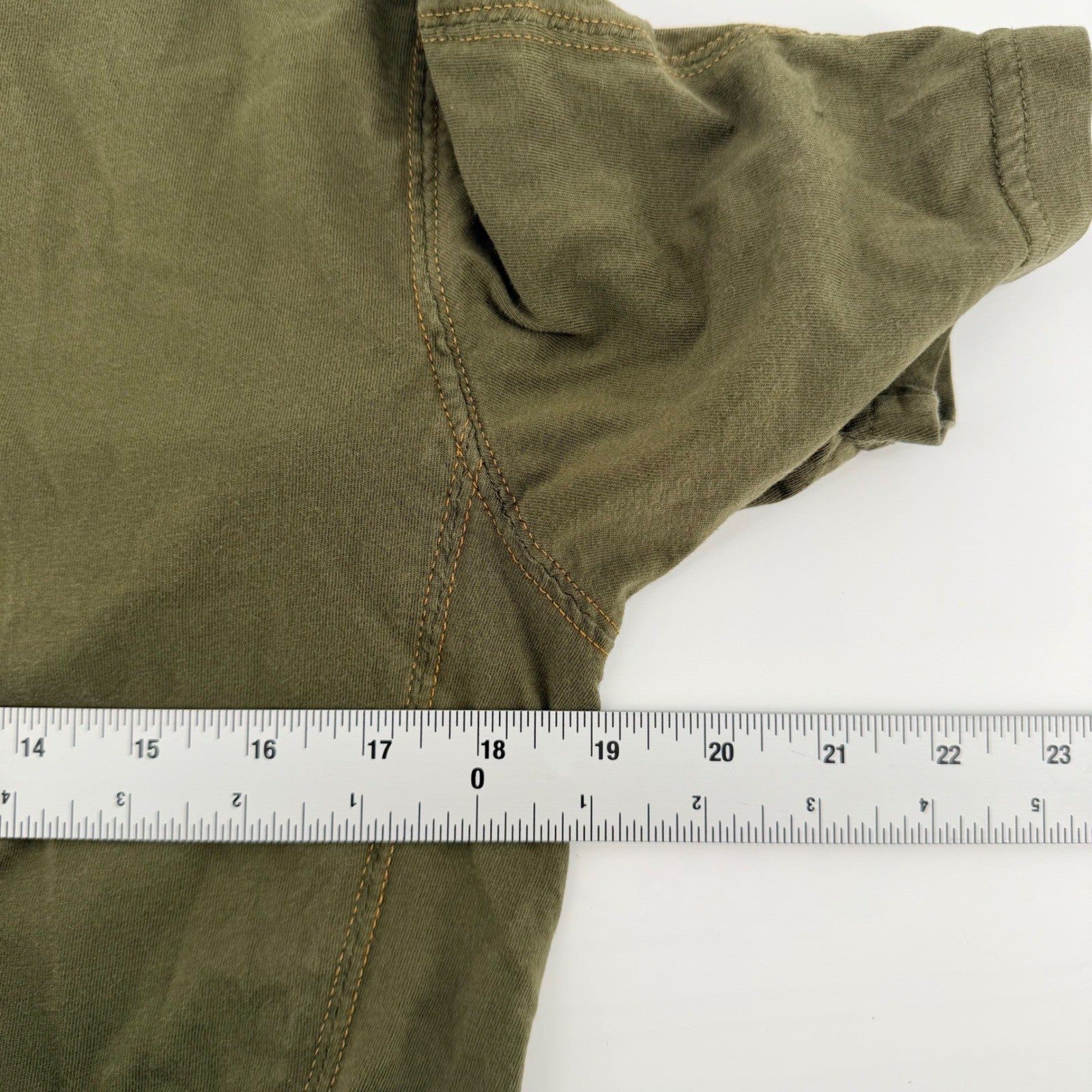 KUHL Wildfibre Polo Shirt Mens Medium Olive Green Organic Cotton Hiking 7242