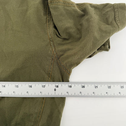 KUHL Wildfibre Polo Shirt Mens Medium Olive Green Organic Cotton Hiking 7242