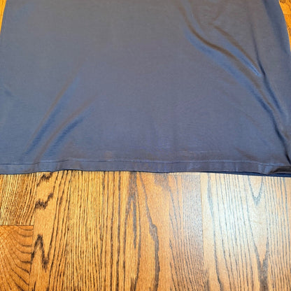 Travis Mathew Performance Golf Polo Shirt Chest Stripe XL Navy Blue Preppy