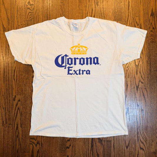 Corona Extra Graphic T-Shirt Logo White XL