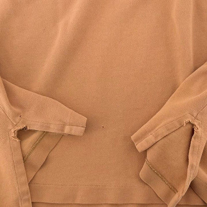 Polo Ralph Lauren Long Sleeve Polo Shirt XXL Burnt Orange Pique Cotton Pony Logo