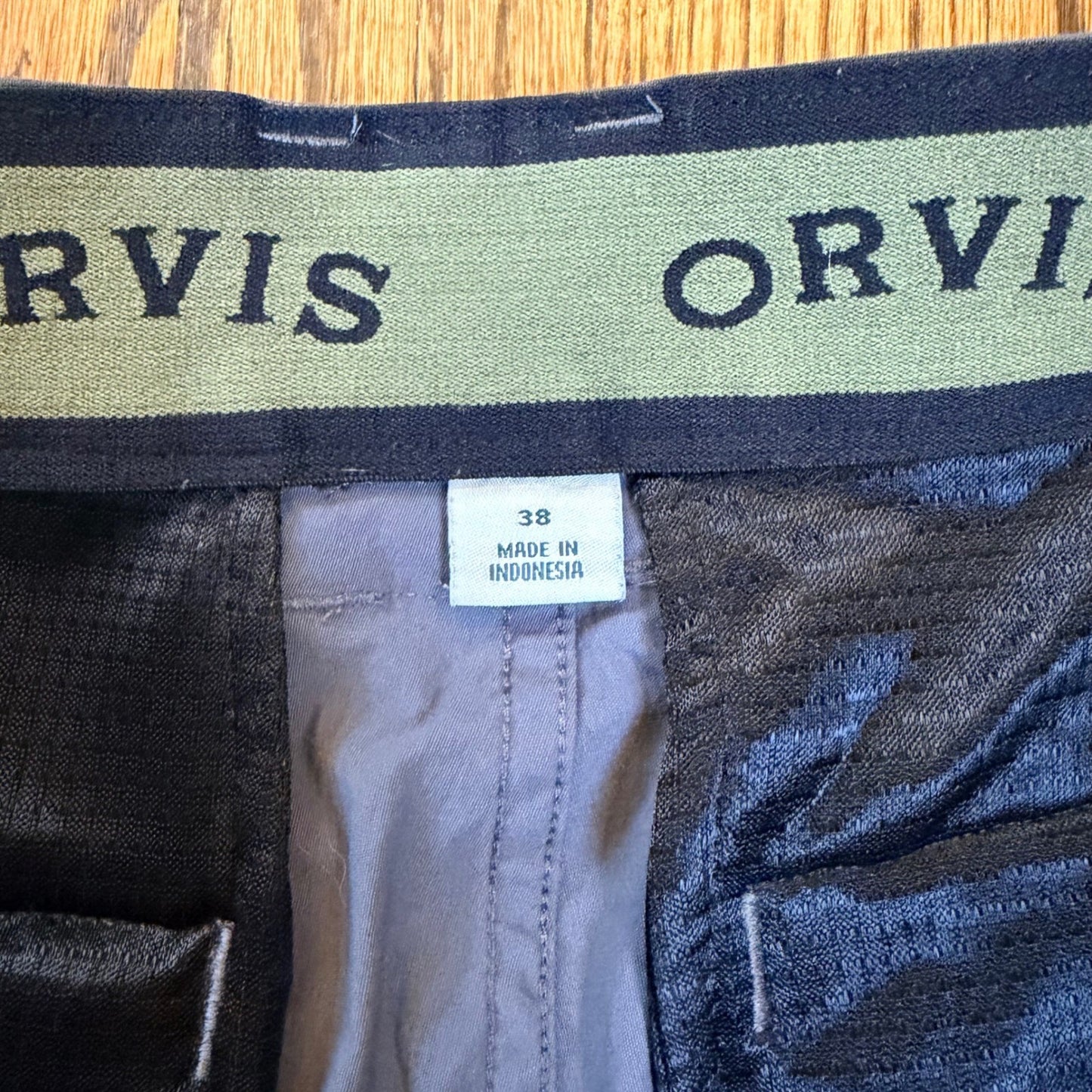 Orvis Tech Cargo Shorts Outdoor Hiking Utility Size 38 Grey Midweight