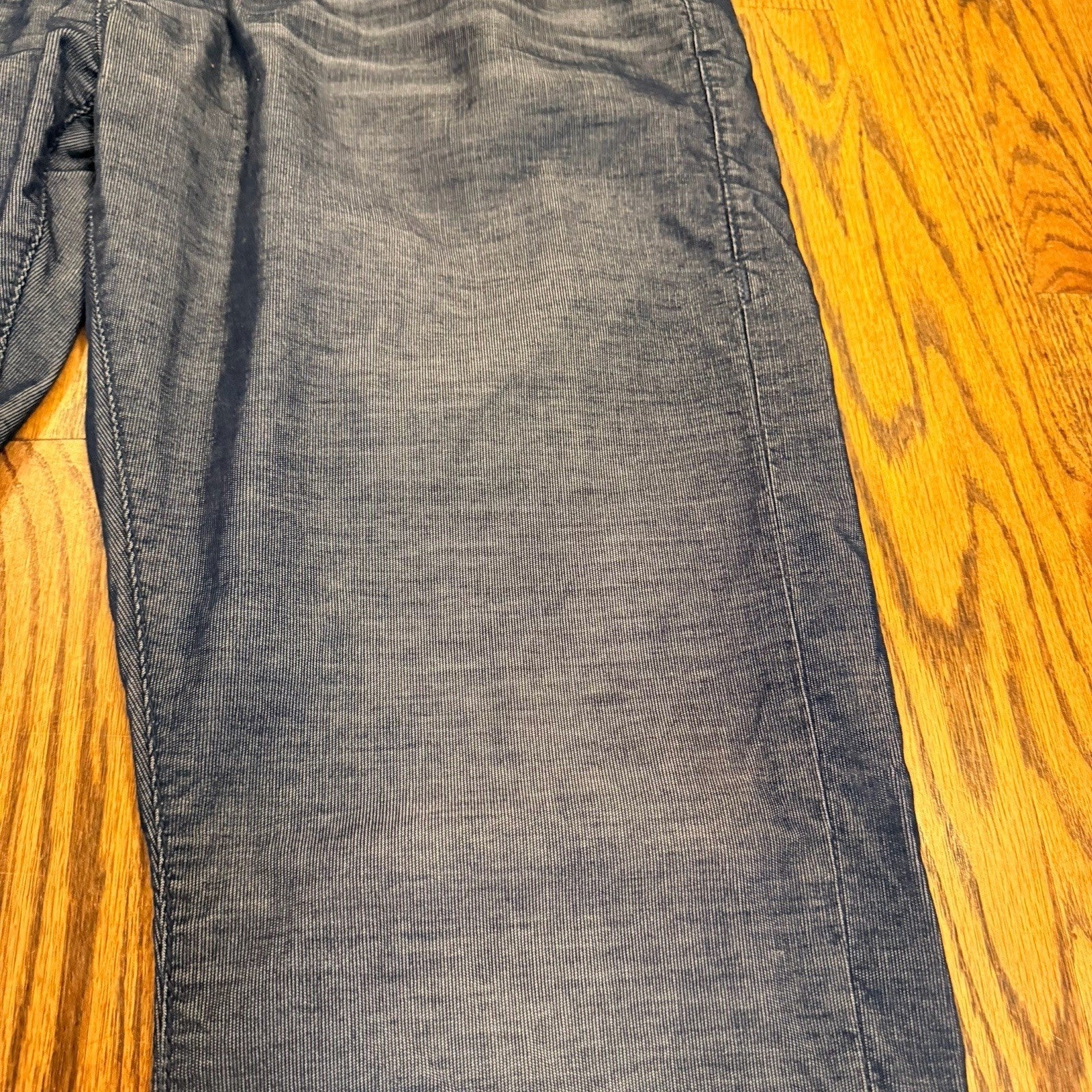 True Religion Ricky Relaxed Straight Cord Pants 36 Blue Horseshoe Flap Pocket