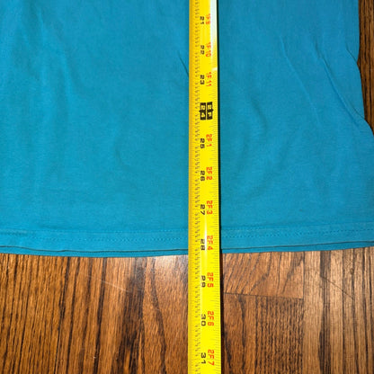 Port & Company Core Cotton Moving Services Graphic T-Shirt XL Turquoise Blue