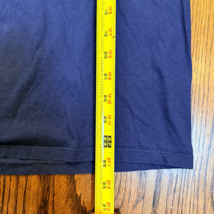 Nike Baylor Basketball Long Sleeve Tee Athletic Cut Size M Navy Blue Graphic