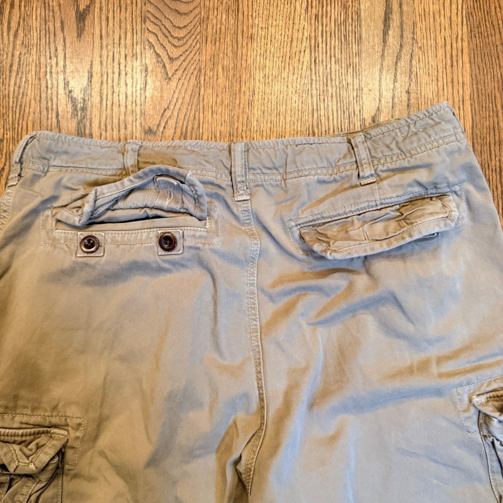 J. Crew Broken-In Cargo Pants Khaki Tan Cotton Utility 34x30 80981