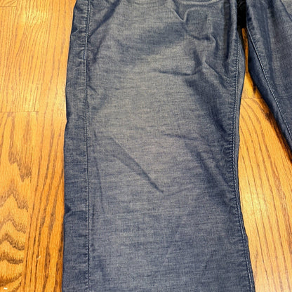 True Religion Ricky Relaxed Straight Cord Pants 36 Blue Horseshoe Flap Pocket