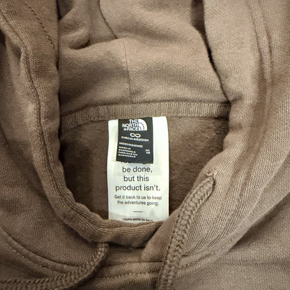The North Face Circular Design Hoodie Fleece Sweatshirt XL Brown