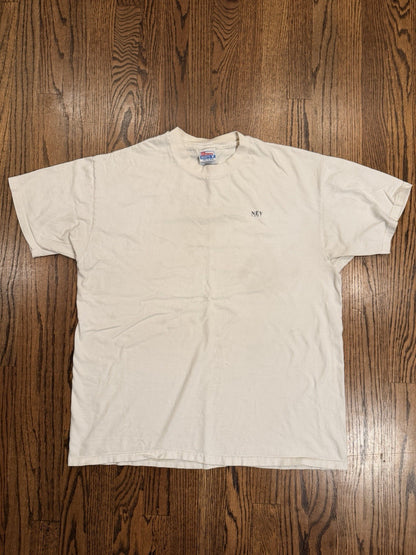 Vintage 90s NēV 1997 Basic T-Shirt Single Stitch White Size XL