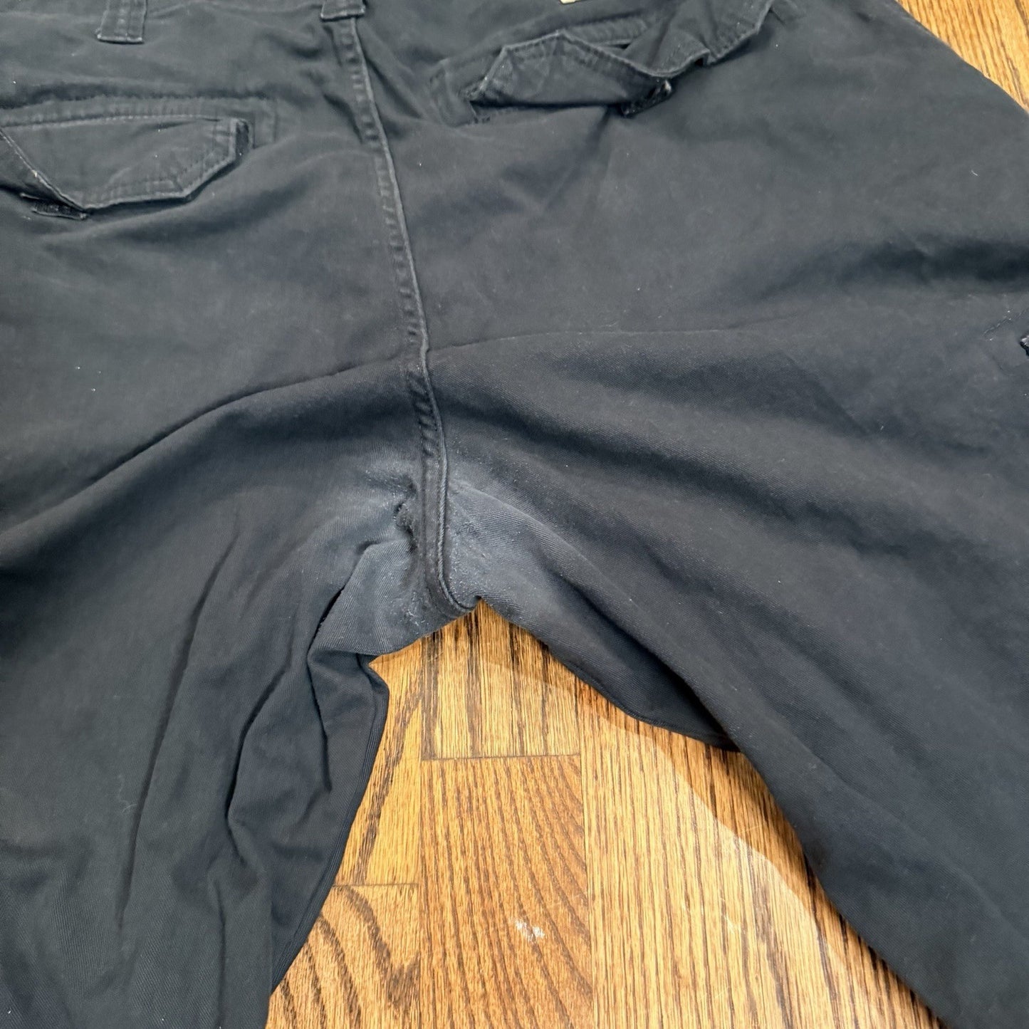 Wrangler Men's Stretch Taper Leg Regular Fit Cargo Pant Blackk 38x32