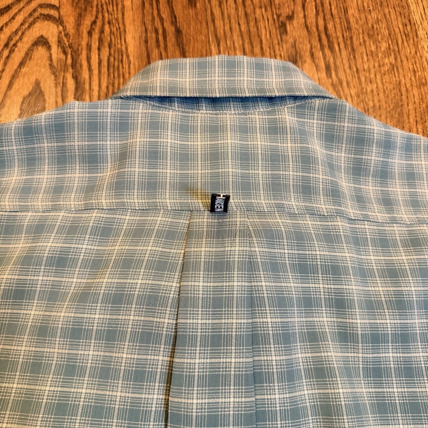 Helly Hansen Plaid Ventilated Hiking Fishing Shirt Large Blue L