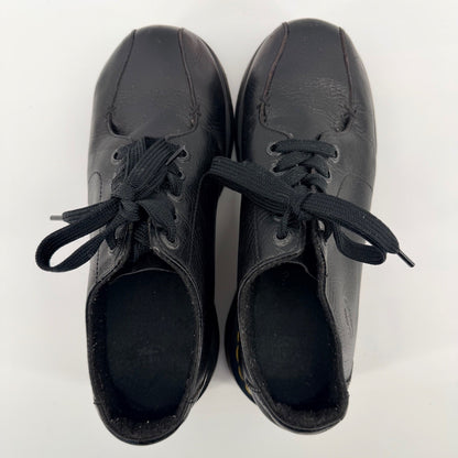 Dr. Martens Platform Square Toe Oxford Black Leather Shoes Unisex Men 8 Women 9