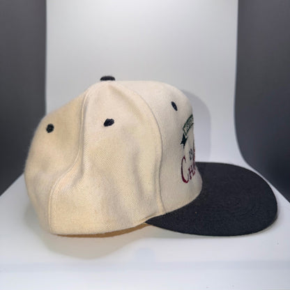 Seattle Sonics 1996 Western Conference Champions Vintage Snapback Hat Cream OS