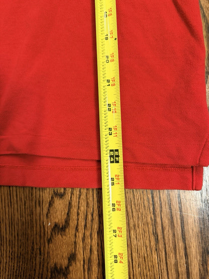 Ralph Lauren Polo Red Shirt Large Red Black Logo Big Pony Back Graphic