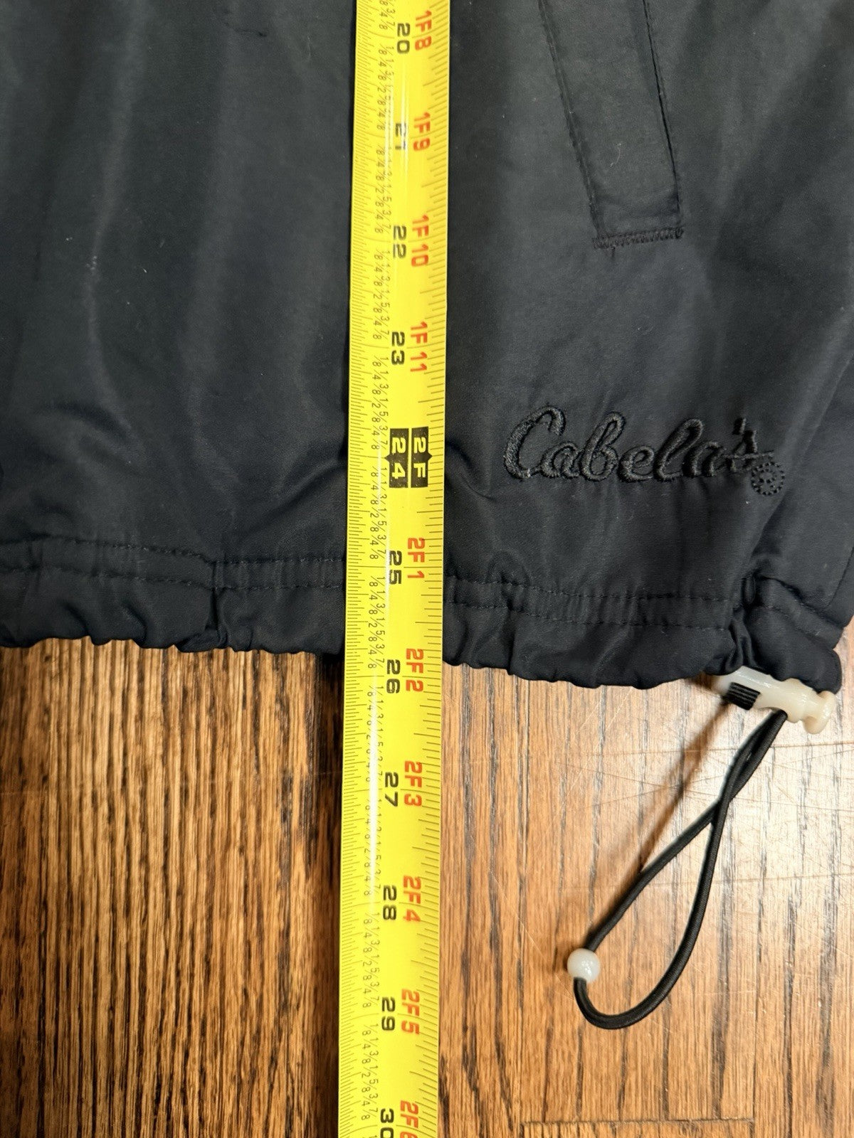 Cabelas Jacket Womens Small Black Nylon Full Zip Pockets Fleece Lined Outdoor