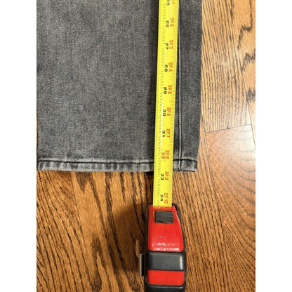 PacSun 90's Boyfriend Distressed High Rise Jeans 23 Washed Black Grey