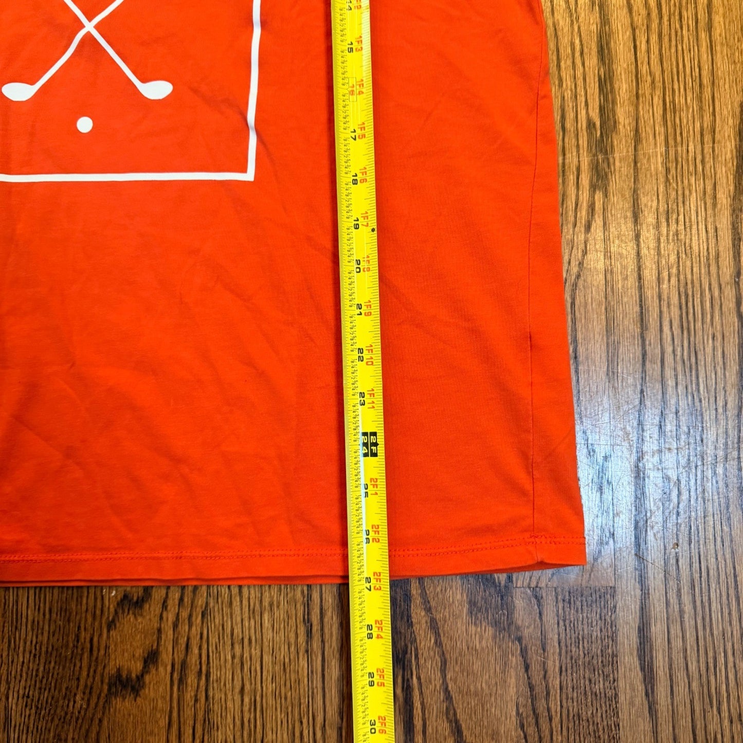 Nike Golf Modern Fit Dri-FIT Graphic T-Shirt Orange Large Crossed Clubs