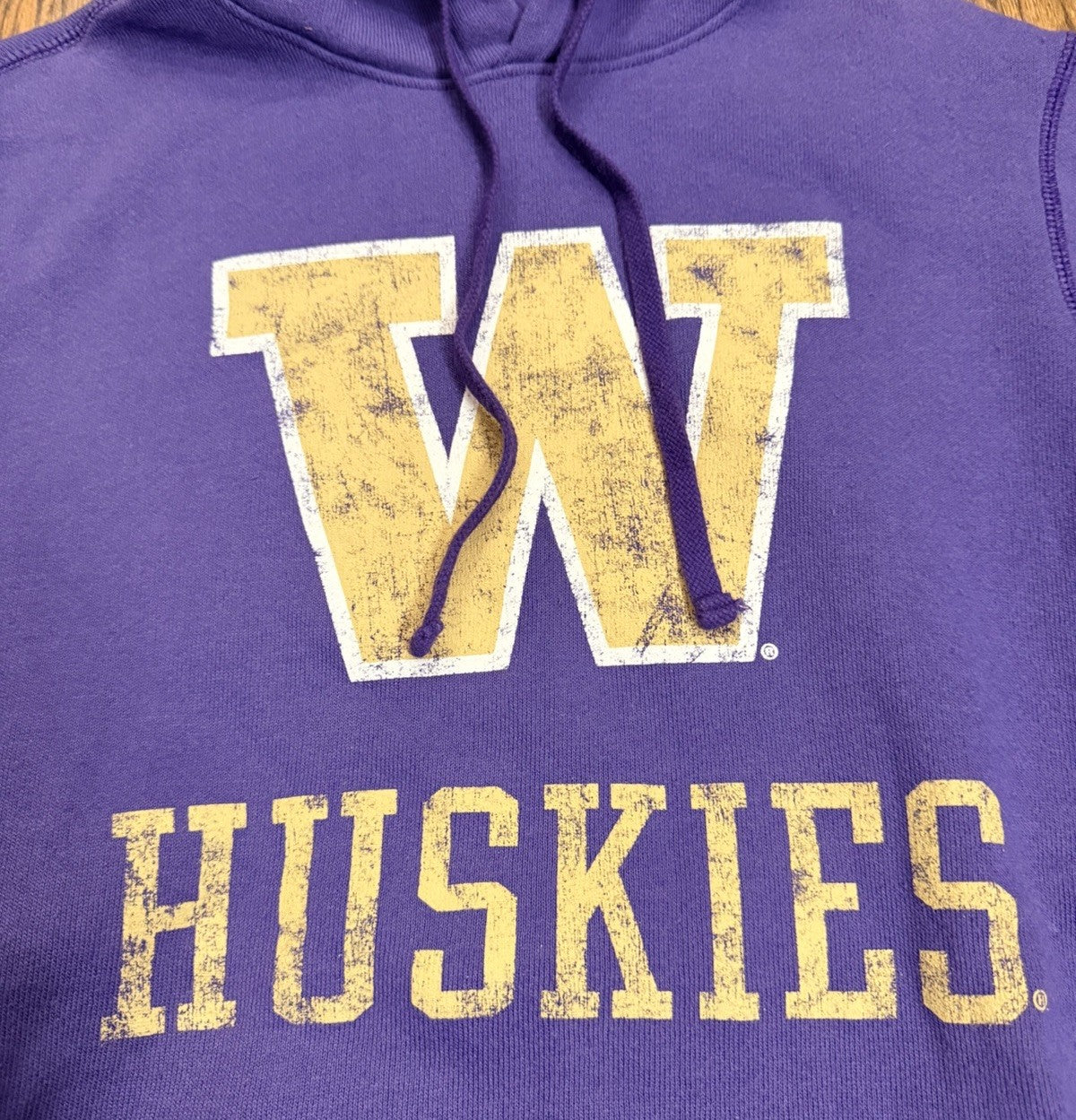 University of Washington Huskies Hoodie National Collegian Purple Size Small