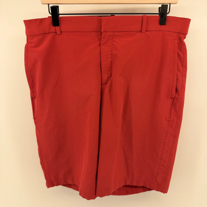 Nike Dri-FIT Hybrid Golf Short Red Performance Standard Fit 34 Preppy AJ5495-609