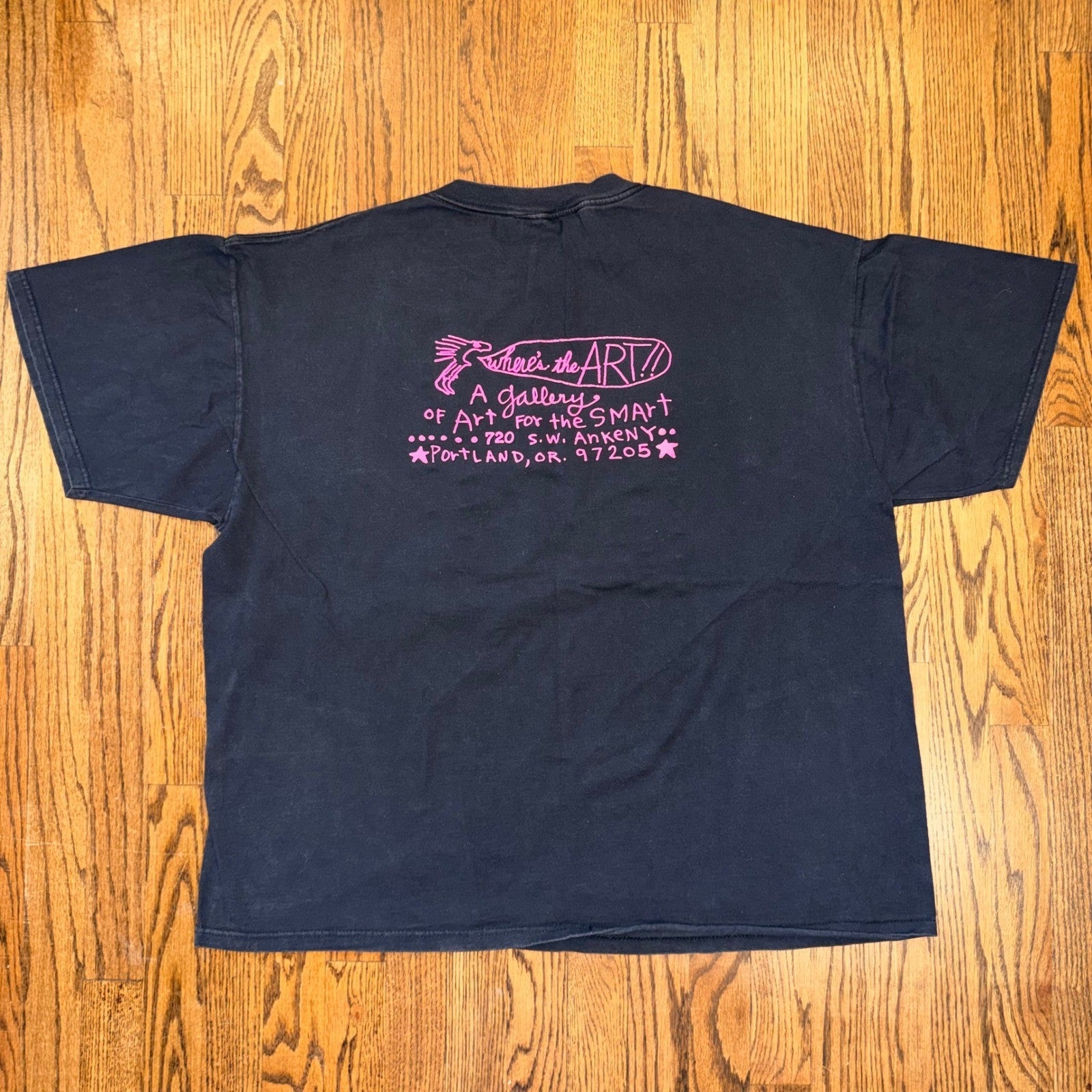 Oneita 24 Hour Church of Elvis Portland Vintage Graphic T-Shirt XXL Black