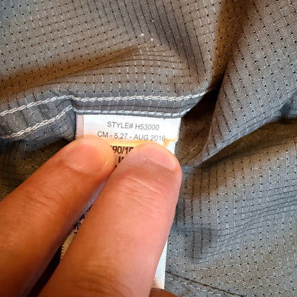 Marmot All Over Tent Print Hiking Shirt Short Sleeve Gray XXL Mens Lightweight