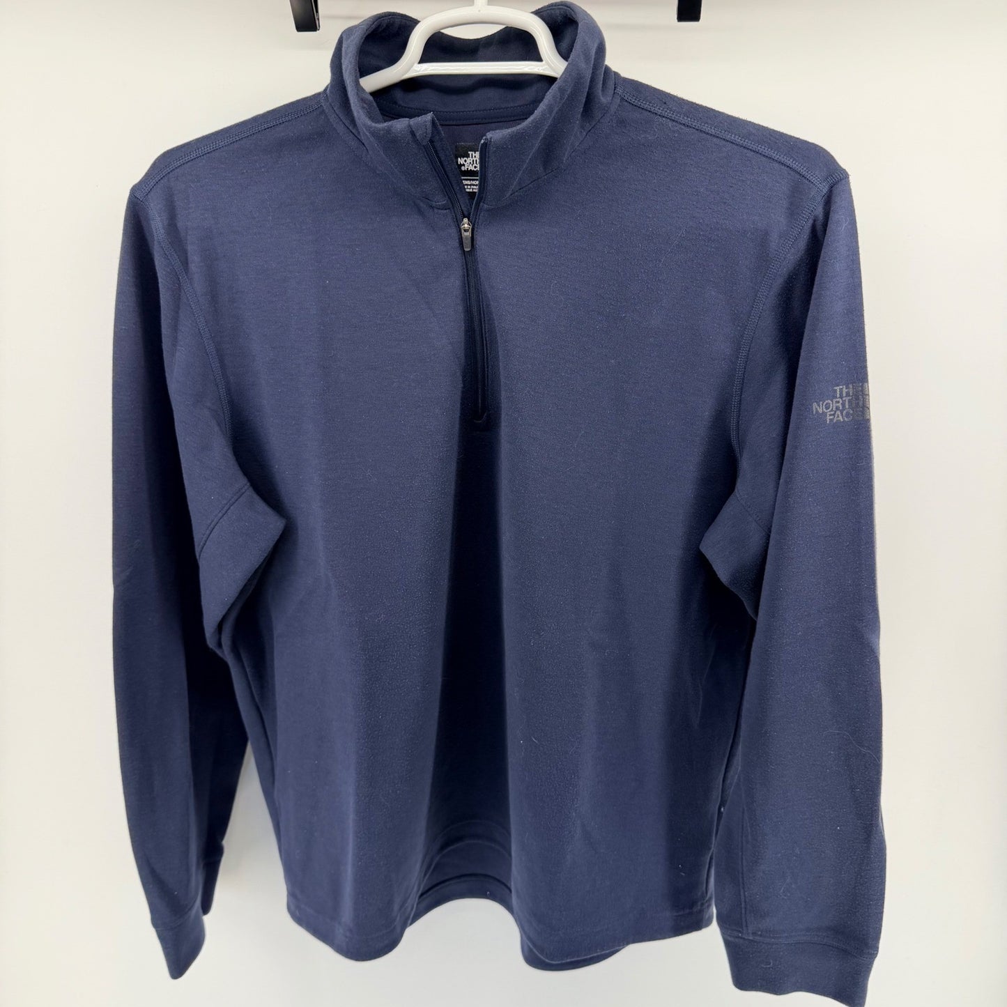 The North Face Quarter Zip Pullover Navy Blue Athletic Performance XL Mens
